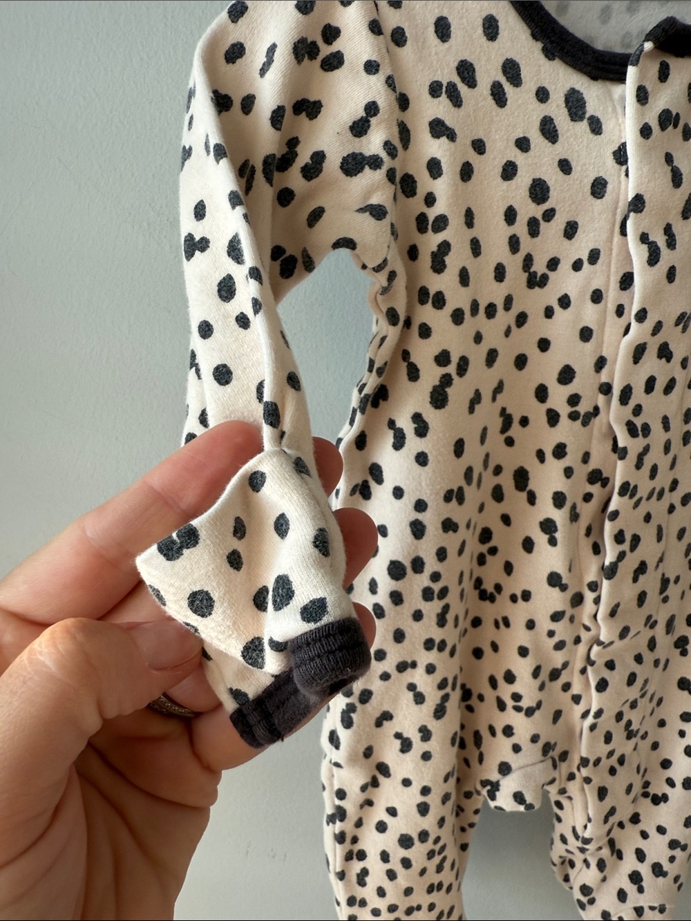 Magnetic Me Spotted Footie Pajamas - Picture 3 of 8
